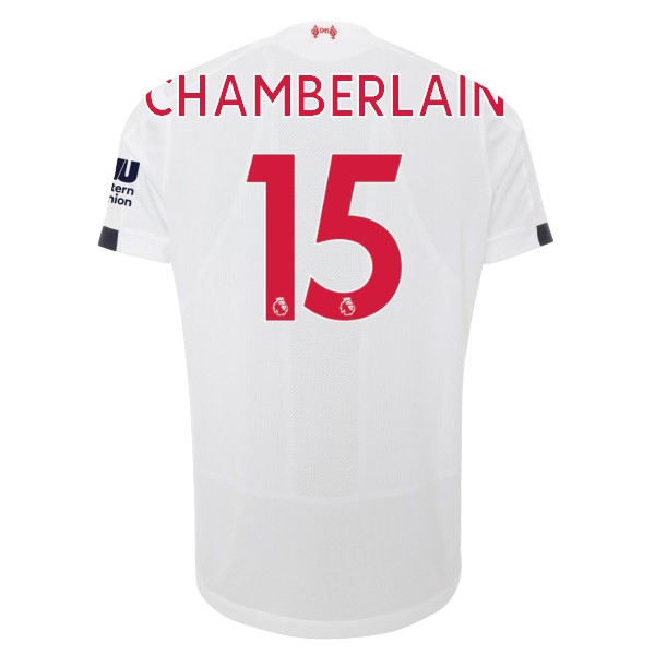 Trikot Liverpool NO.15 Chamberlain Auswarts 2019-20 Weiß Fussballtrikots Günstig